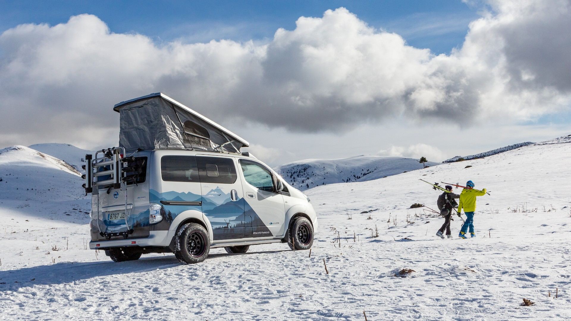 Nissan presenta la furgoneta eléctrica e-NV200 Winter Camper Concept