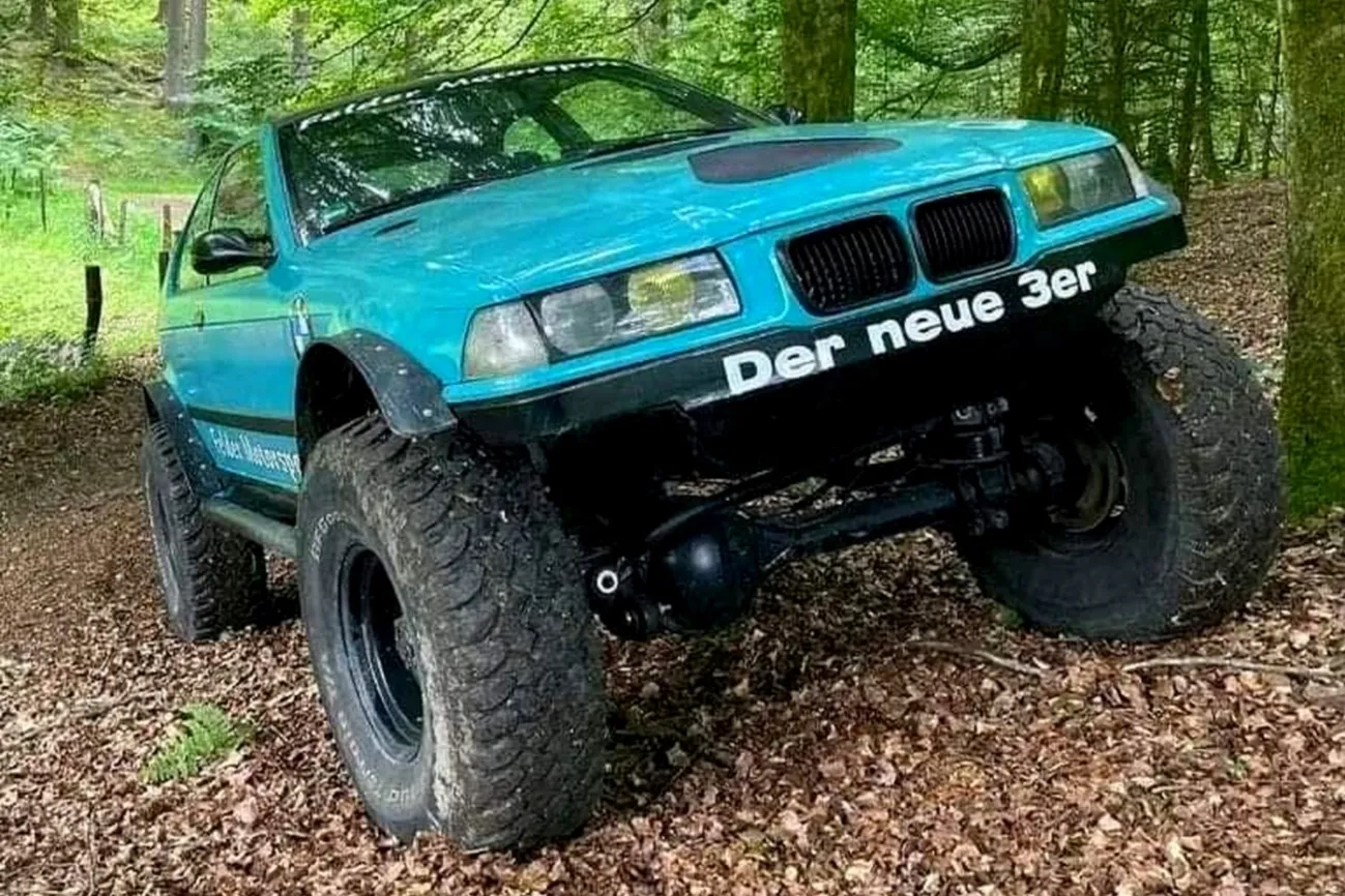 Conoce a este BMW Serie 3 E36 convertido en monster-truck